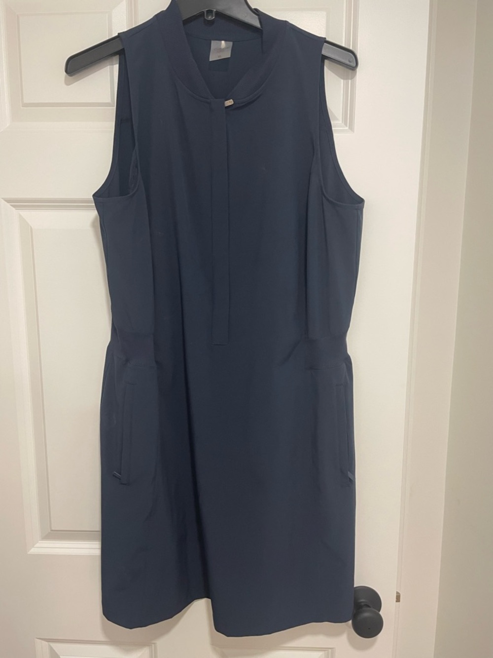 Sleeveless Navy Shift Dress - Elegant Everyday Style